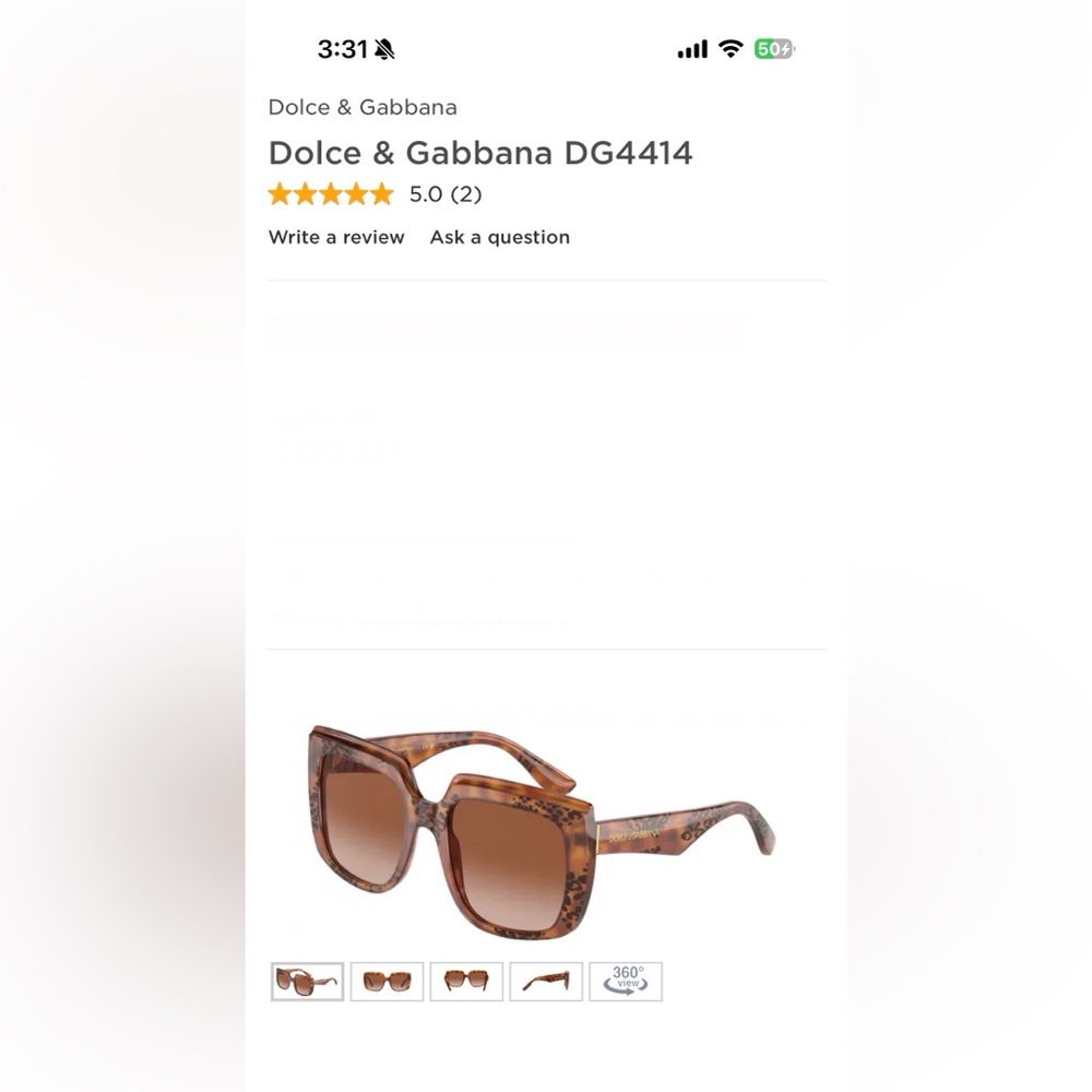 Women’s Dolce & Gabbana Tortoiseshell Sunglasses - Picture 5 of 6
